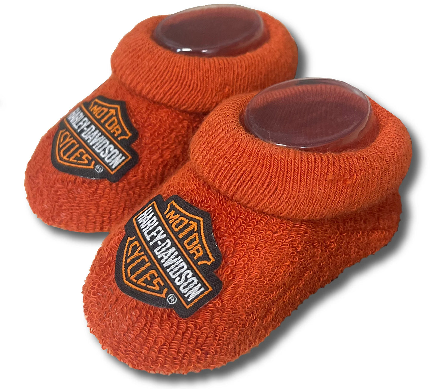 Infant Bootie Socks - Orange