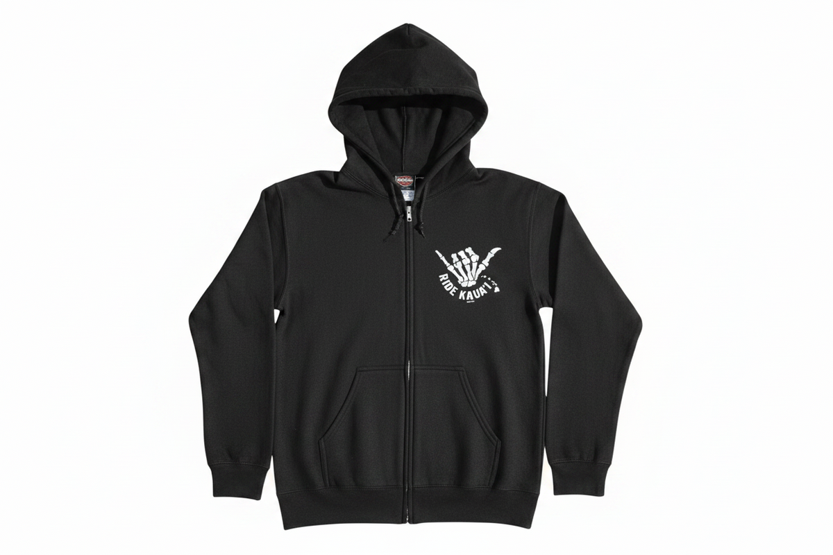 808 Shaka Zip-Up Black