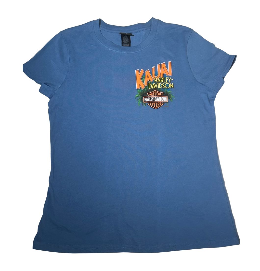 Ladies Hanalei Map Tee - Denim