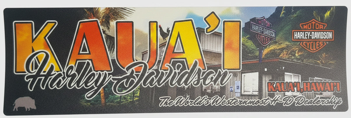 KAUAI SHOP H-D Bumper Sticker