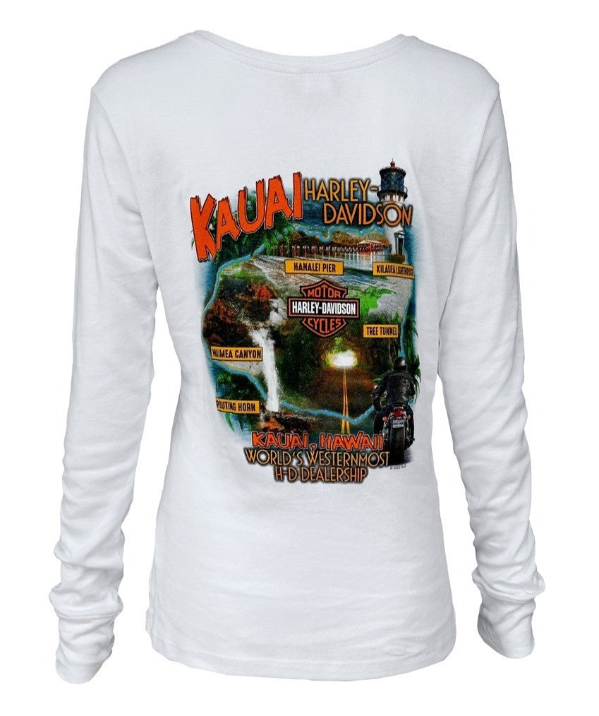 Hanalei Map Long Sleeve - Womens