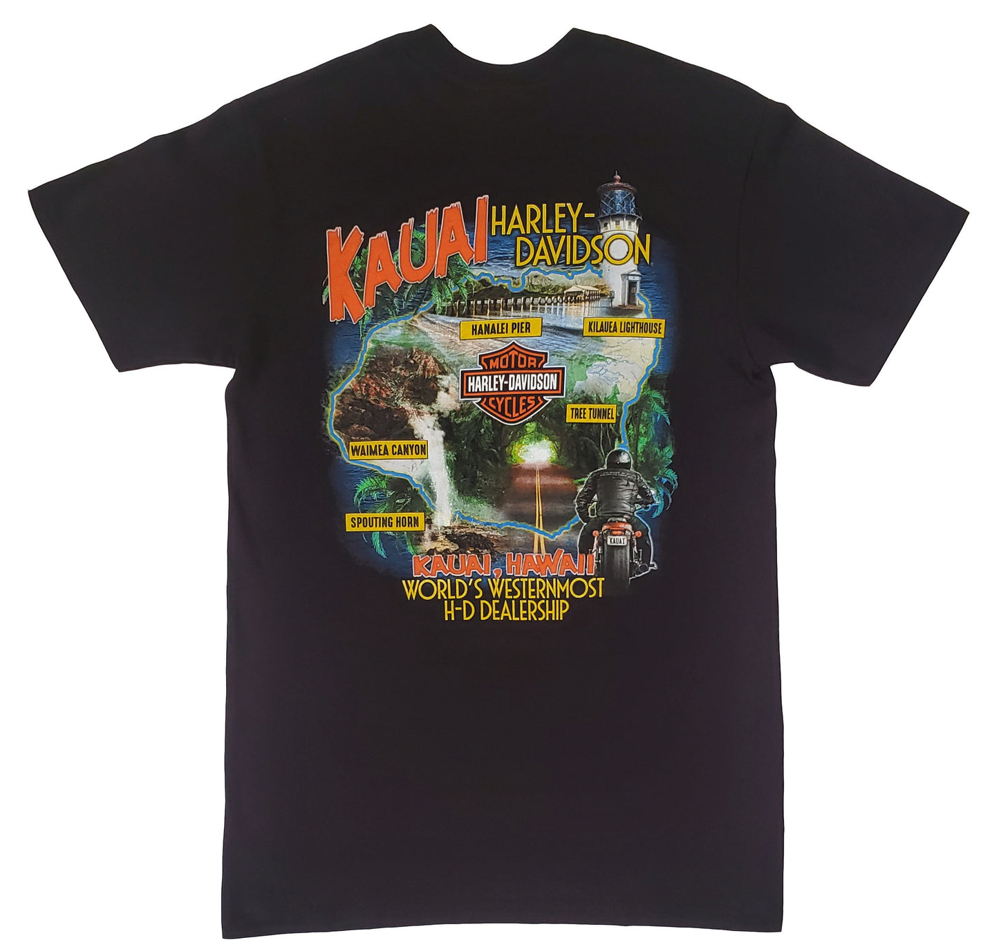 Kauai Map Tee - Black