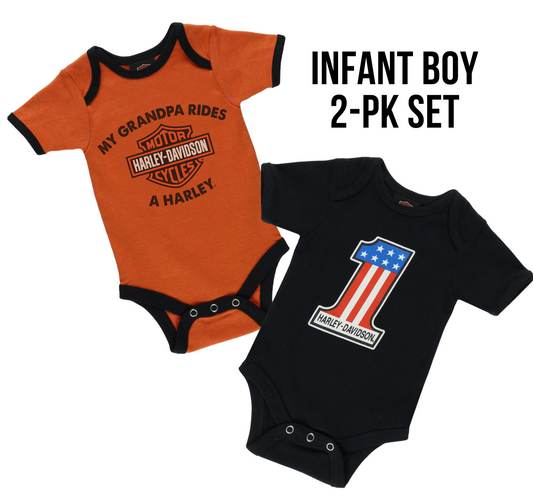 Infant Boys - Grandpa Rides a Harley - 2 Pack