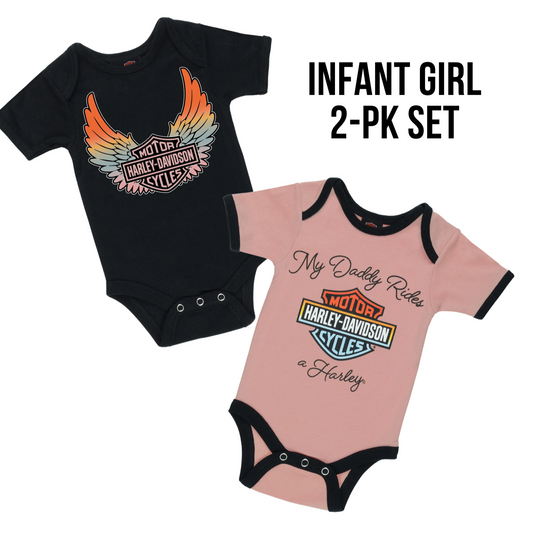 Infant Girls - My Daddy Rides a Harley - 2 Pack