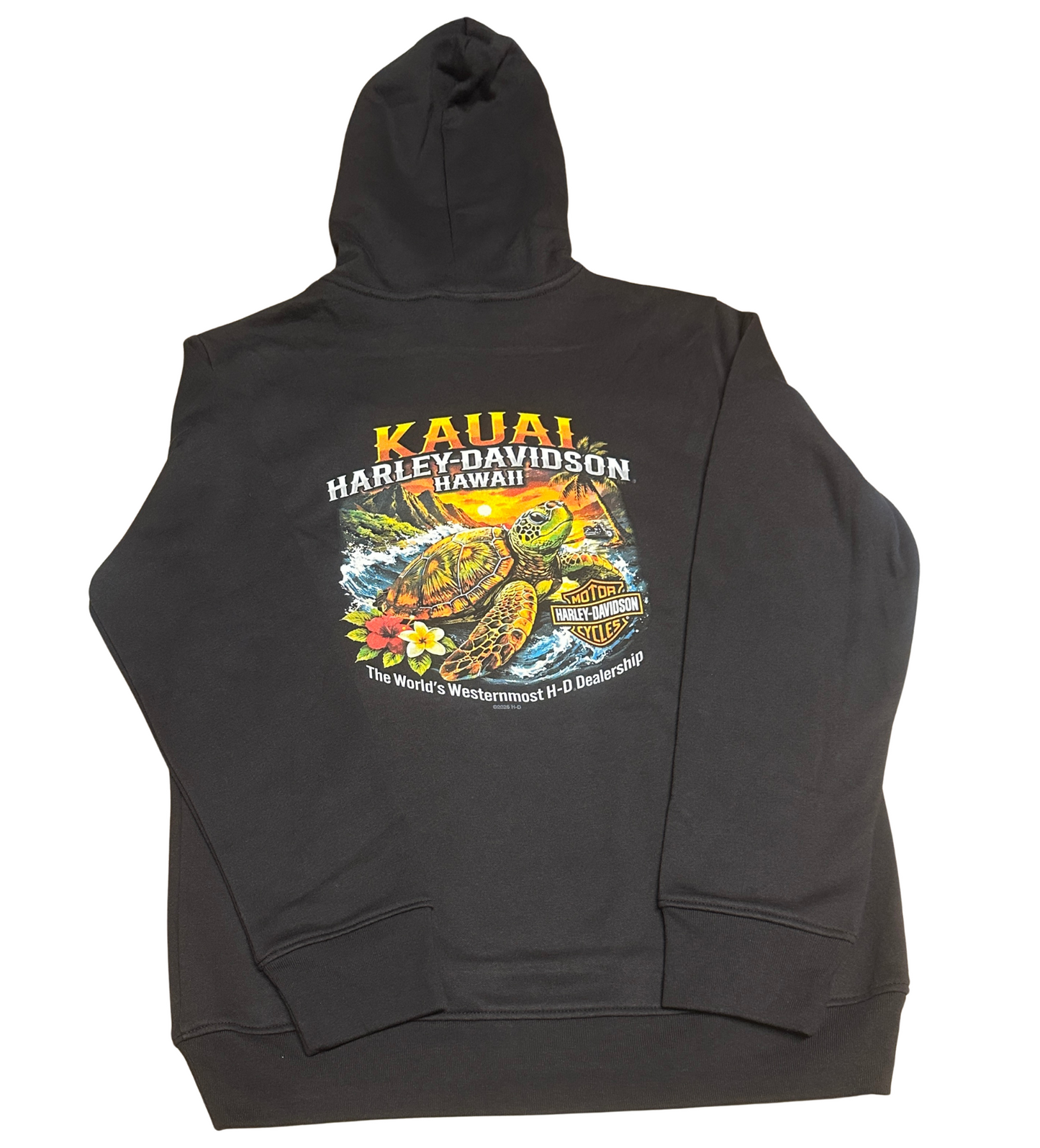 Kauai Honu Hoodie - Black