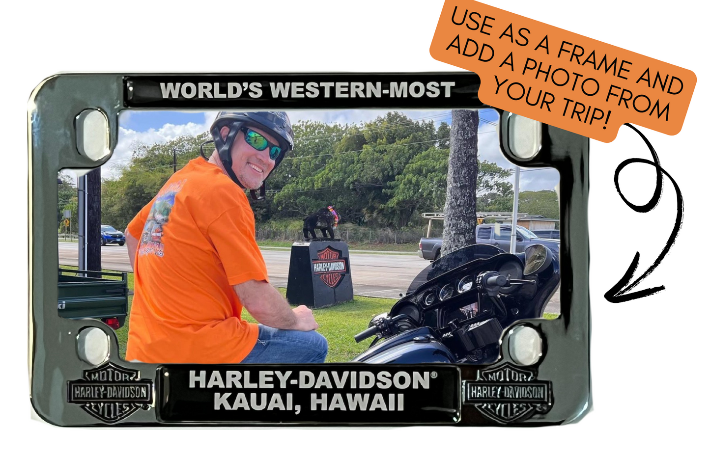 KHD Motorcycle License Plate Frame