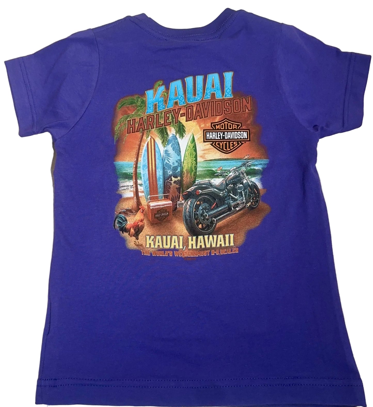 Surf Board Youth Tee - Purple