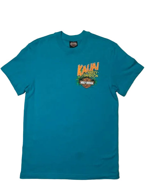 Hanalei Map Tee - Tropical Green