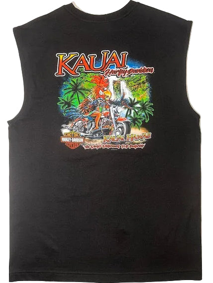 Bruddah Rooster Muscle Tee - Black