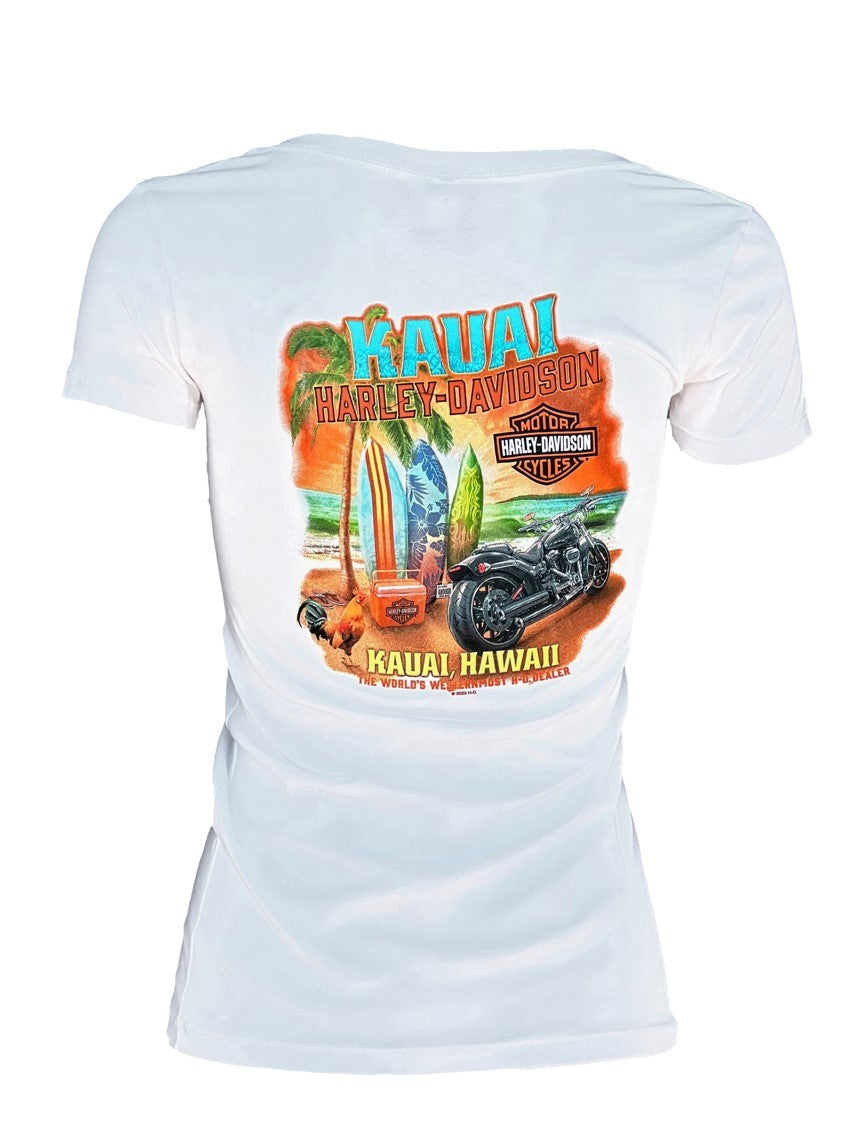 Surfboard Tee - White