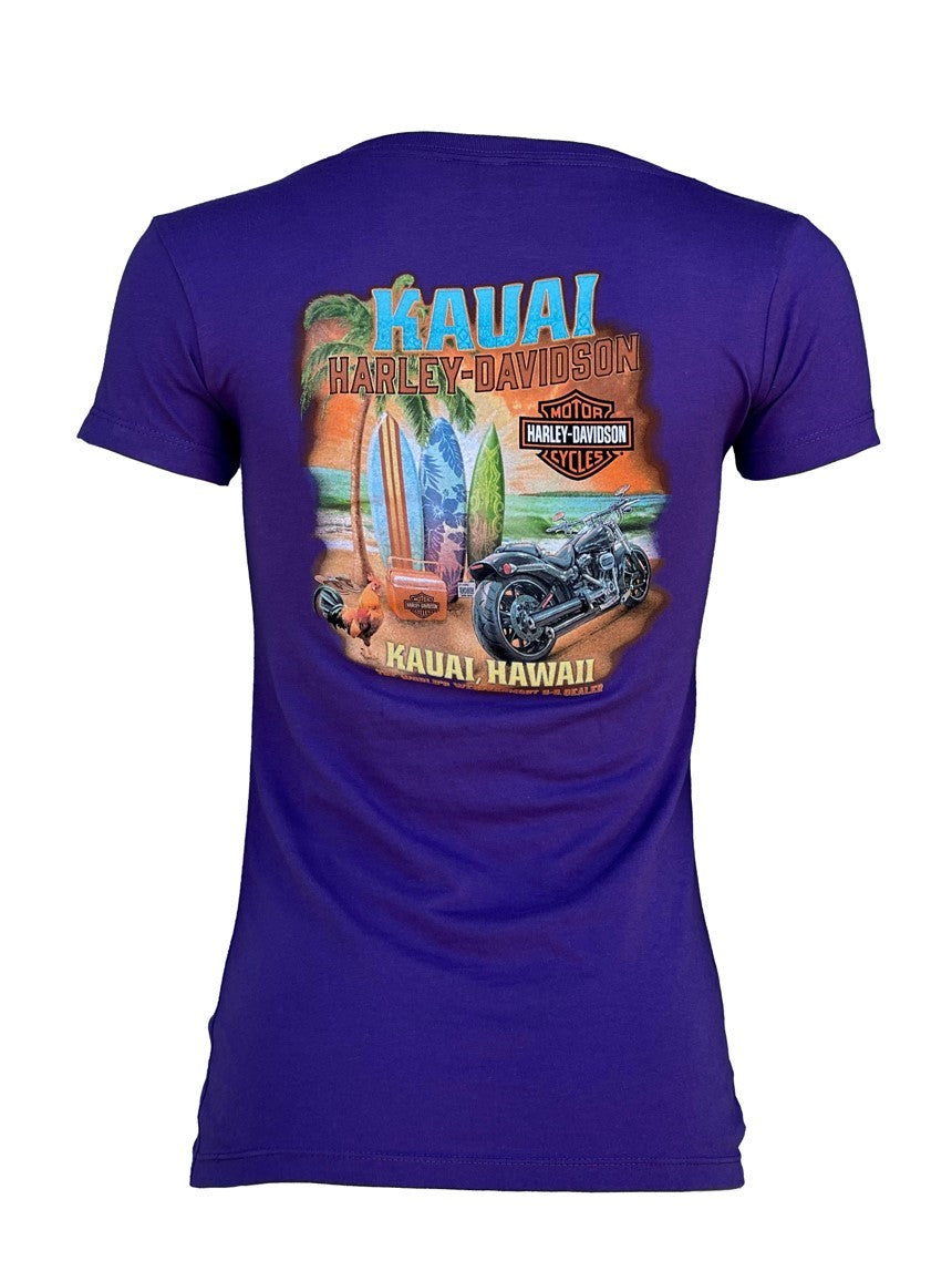 Surfboard Tee - Purple
