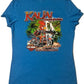 Women's Bruddah Rooster Tee - Heather Turquoise