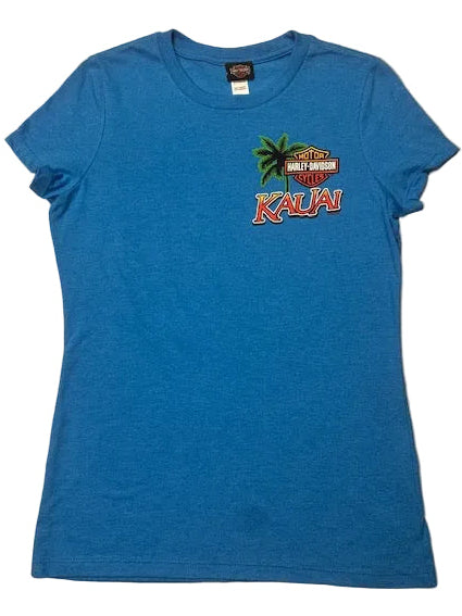 Women's Bruddah Rooster Tee - Heather Turquoise