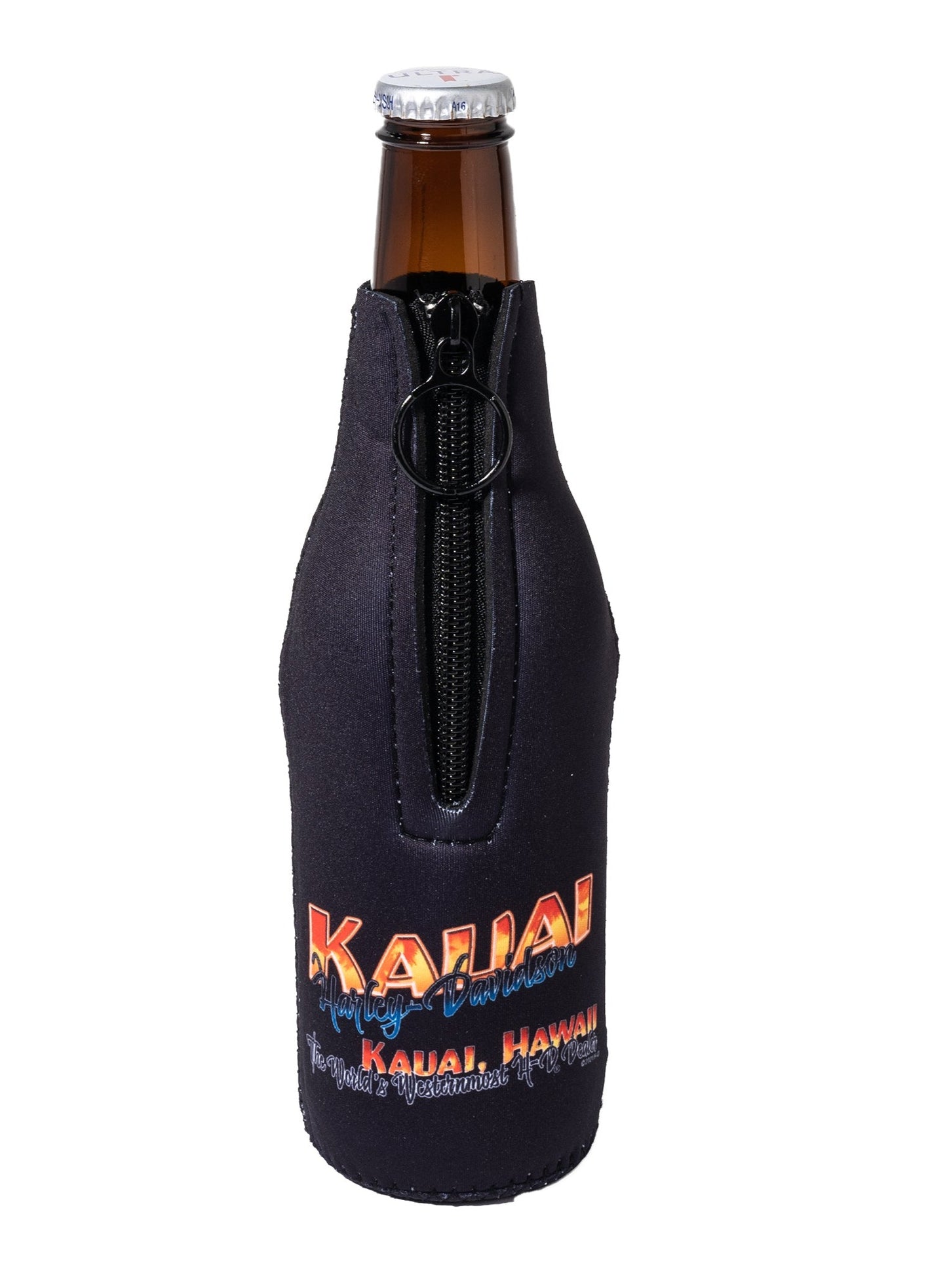 Storefront Zip-Up Bottle Koozie
